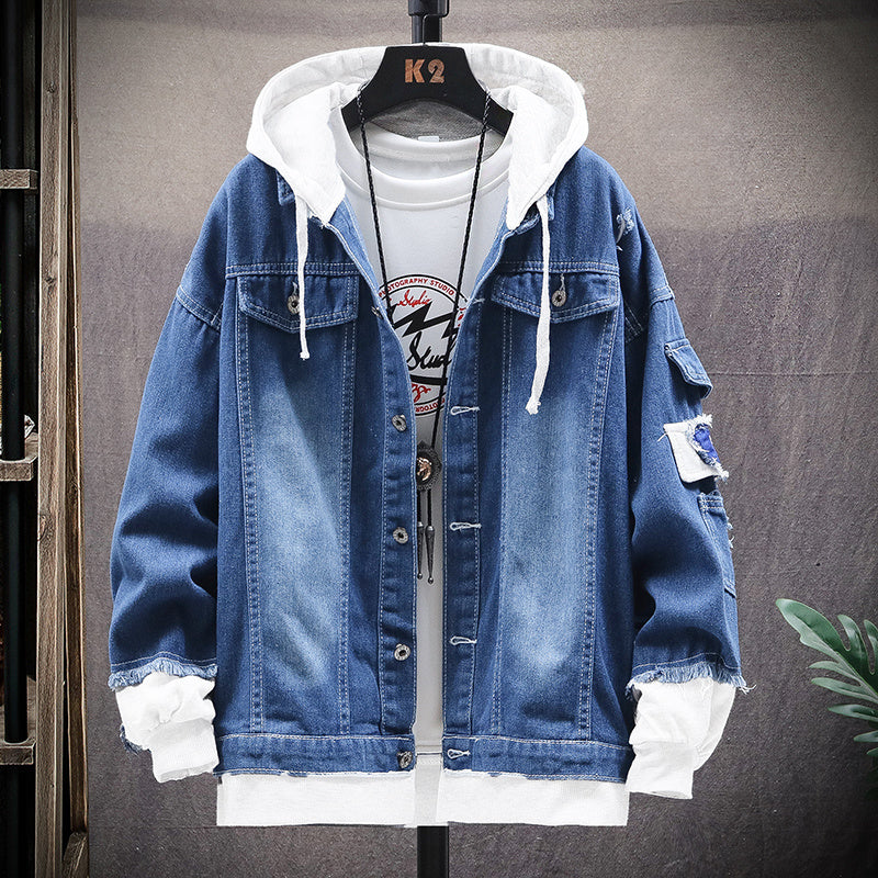 Loose denim jacket