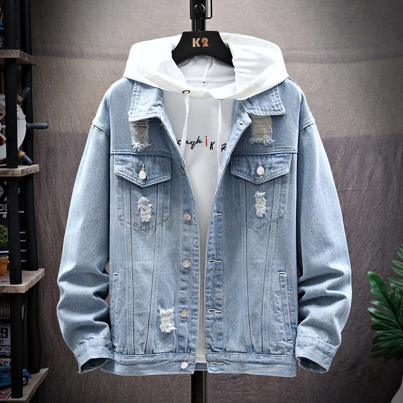 Loose denim jacket