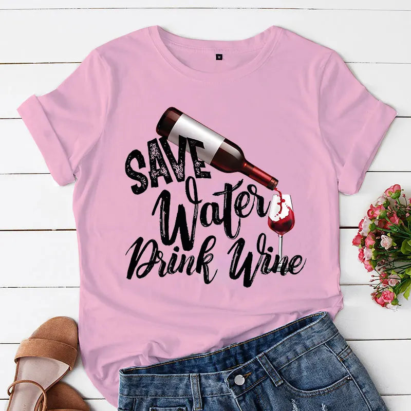 Save Water Drink Wine