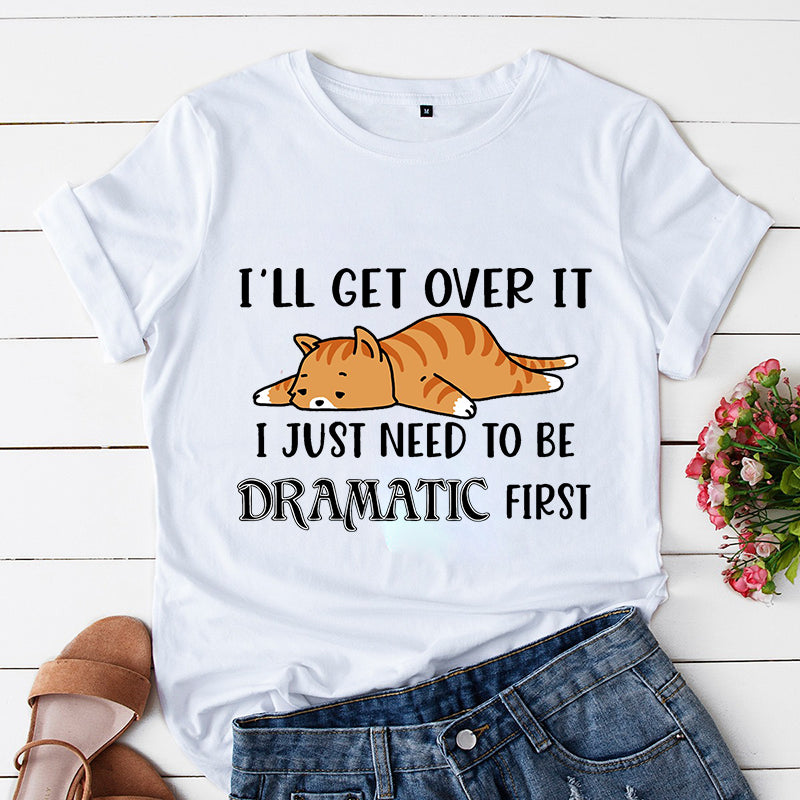 Dramatic Funny Kittens Cartoon T-Shirt