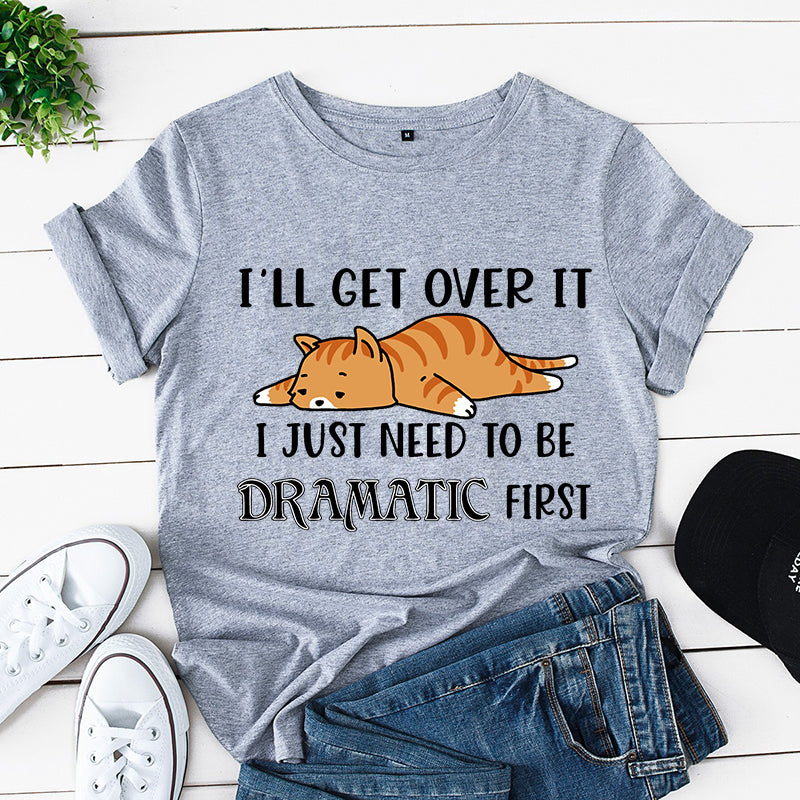Dramatic Funny Kittens Cartoon T-Shirt