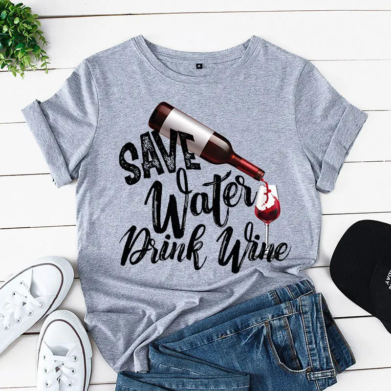 Save Water Drink Wine