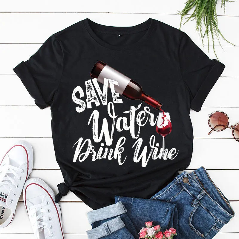 Save Water Drink Wine