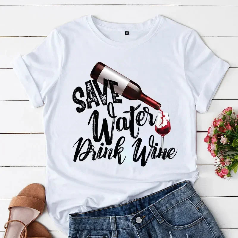 Save Water Drink Wine