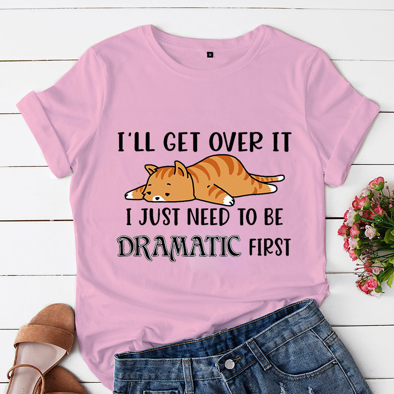Dramatic Funny Kittens Cartoon T-Shirt