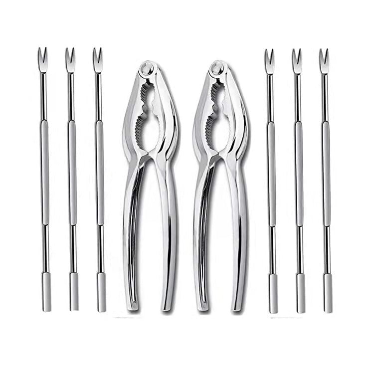 Crab Eating Tool Set Walnut Cracker Nut Pliers Zinc Alloy Clip
