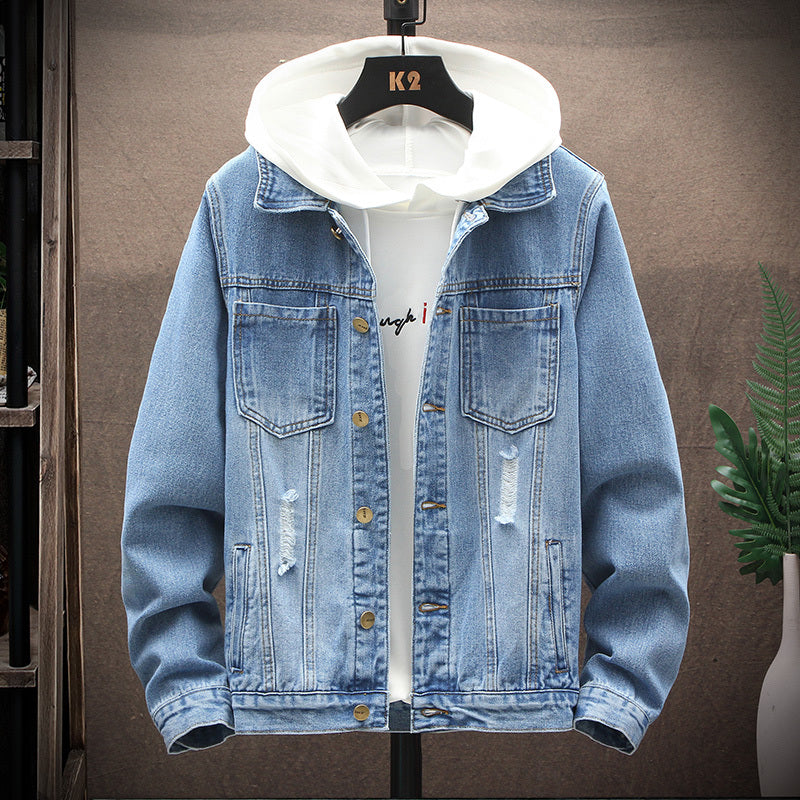 Loose denim jacket