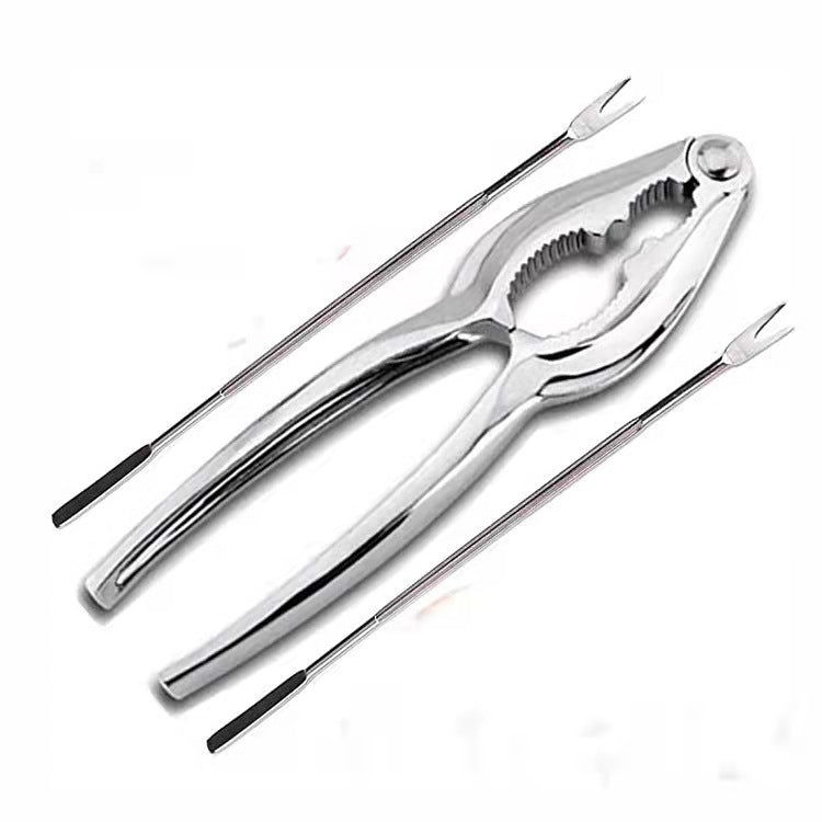 Crab Eating Tool Set Walnut Cracker Nut Pliers Zinc Alloy Clip