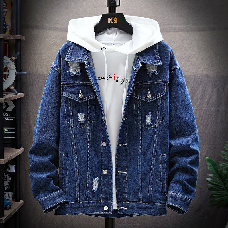 Loose denim jacket