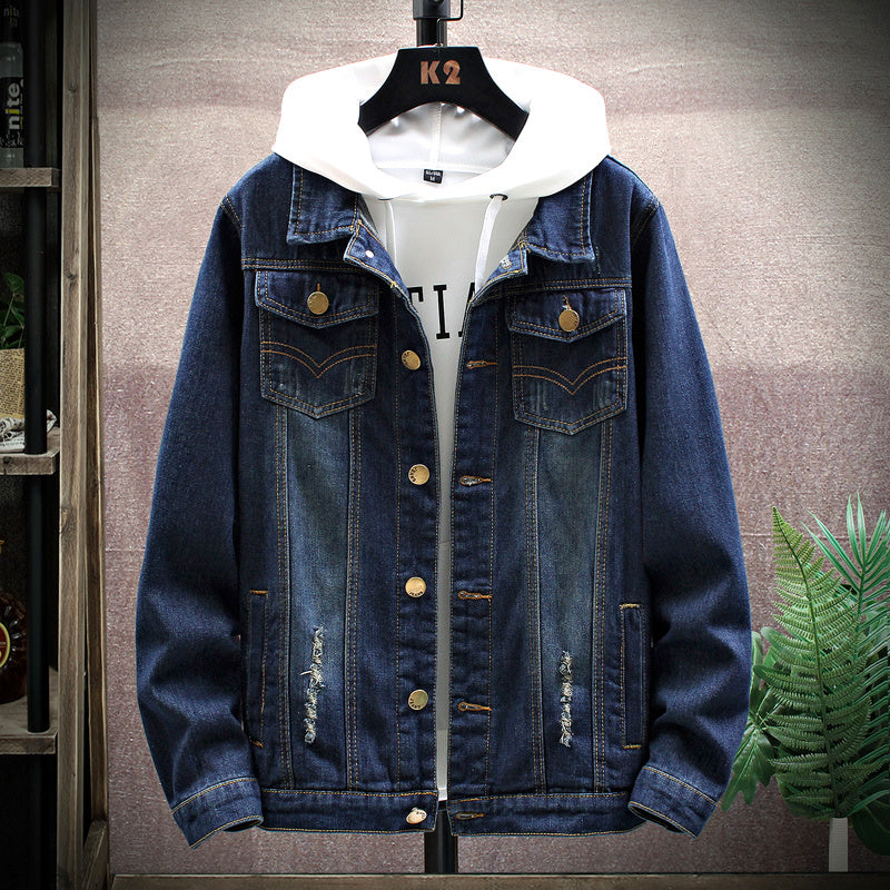 Loose denim jacket